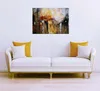 Leinwandbild Kunst 50 x 70 cm - Wandbild Braun Grau - Produktbild-Vorschau 4