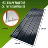 DEUBA® 12x Trapezblech 129x46cm = 7m² verzinkt Profilblech Produktbild-Vorschau 4