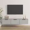 vidaXL Armoire murale gris béton 102x30x20 cm Bois Voir les images du produit 12
