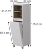 Střední skříňka Vicco Elnor Bílá/dub 30 x 105 cm s Náhled obrázku produktu 2