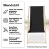 Mucola Strandstuhl klappbar Strandliege Holz Liegestuhl Produktbild-Vorschau 2