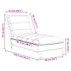 vidaXL Chaiselongue mit Kissen Blau Stoff Produktbild-Vorschau 8