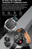A marketing image showcasing a smartwatch with its accessories and features. Náhled obrázku produktu