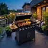 Grill gazowy ogrodowy 22,6kW BERGMANN 7 palników żeliwny Podgląd zdjęcia produktu 3