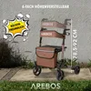AREBOS ľahký rolátor, rolátory, 6-pozičné nastavenie výšky, Náhľad obrázku produktu 6