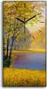 Leinwand Wanduhr Wandkunst Uhr 30x60 Gemälde Wald Bäume Produktbild-Vorschau 1