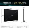 TV Hisense 100U7Q Pro (2025) 100" ULED Mini-LED PRO UHD 4K Voir les images du produit 3