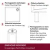 HOOZ® Möbelfüße Edelstahl 100 mm 4er Set [GEBÜRSTET] Produktbild-Vorschau 8