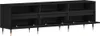 vidaXL Meuble TV noir imitation chêne 150 x 30 x 44,5 cm Voir les images du produit 3