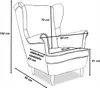 Family Meble Set aus Sofa + 2 Sessel + 2 Hocker Print Produktbild-Vorschau 5
