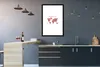 MuchoWow® Gerahmtes Poster Weltkarte - Abenteuer - Kompass Produktbild-Vorschau 5
