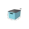 3er Set Dekobox mit Deckel DIN A4 JIVE, Farbe:Himmelblau Produktbild-Vorschau 4