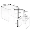 3er Set Dekobrücke aus Acrylglas Quadratisch - Zeigis® / Produktbild-Vorschau 3