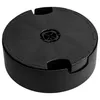 A black round object, likely a base or filter, is shown against a white background. Produktbild-Vorschau