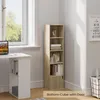 EUGAD Bücherregal mit 5 Fächern, mit 1 Tür, aus MDF, Produktbild-Vorschau 2