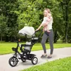 4 in 1 Dreirad,Kinderdreirad mit Sonnendach Kinderwagen Produktbild-Vorschau 2