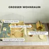 PawHut Kleintierkäfig mit Laufstall, Kaninchenkäfig, Produktbild-Vorschau 4