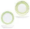 12dílný jídelní servis Split green stripes porcelánový Náhled obrázku produktu 5