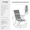 tectake® Klappbare Gartenstühle mit verstellbarer Lehne, Produktbild-Vorschau 5