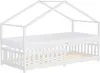 ML-Design detská posteľ domček posteľ 90x200 cm biela s Náhľad obrázku produktu 1
