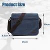 INF Messenger kabelka Crossbody kabelka z plátna a kůže Náhled obrázku produktu 3
