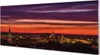 Glasbilder 125x50 Wandkunst Krakow Nachtpanorama Produktbild-Vorschau 1