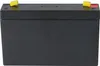 A black battery with yellow and red terminal covers is shown against a white background. Anteprima dell’immagine prodotto