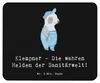Mr. & Mrs. Panda Mauspad Klempner Helden - Schwarz - Produktbild-Vorschau 1
