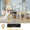 Merax Kinderbett Etagenbett 90x200 cm mit Rutsche, Produktbild-Vorschau 3