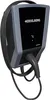 A wall-mounted electric vehicle charging station with a coiled cable and charging plug. Produktbild-Vorschau