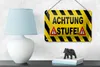 Blechschild Hinweis 18x12cm Achtung Stufe Ausrufezeichen Produktbild-Vorschau 4