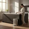 Vidacharmy Recyklačný kôš 20 l z nehrdzavejúcej ocele s Náhľad obrázku produktu 7