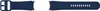 Two parts of a navy blue watch band are shown against a white background. Produktbild-Vorschau