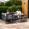 Ensemble de mobilier de jardin en aluminium marron avec Voir les images du produit 4