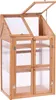 BELIANI Mini-Gewächshaus Hellbraun Holz u. Polycarbonat 3 Produktbild-Vorschau 5