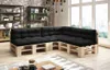 Lermowood Palettenmöbel Mp Bank 100 x 60 x 40 cm Natur | Produktbild-Vorschau 4