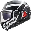 LS2 Helm FF910 Advant II L Schwarz Matt / Weiß Tape Produktbild-Vorschau 2