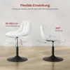 WOLTU Schminkhocker Barhocker mit Rückenlehne, aus bequemer Produktbild-Vorschau 5