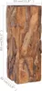 A close-up view of a wooden side table with dimensions indicated. Anteprima dell’immagine prodotto