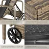 tectake Rattan Sonnenliege mit Rollen - Hochwertiges Produktbild-Vorschau 4