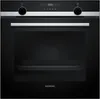 A front view of a black Siemens built-in oven. Produktbild-Vorschau