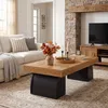 Wanbor  Couchtisch, Industrieller Couchtisch mit schwarzem Produktbild-Vorschau 5