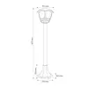 Lampada da giardino a forma di lanterna IMMA BLACK L/T E27 Anteprima dell’immagine prodotto 5
