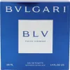 The image shows the front of a Bvlgari BLV Pour Homme Eau de Toilette spray box. Voir les images du produit