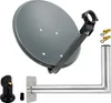 PremiumX SAT Anlage 45cm Satellitenantenne Anthrazit Single Produktbild-Vorschau 1