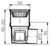 Scarico per cortile Griglia in ghisa 150x150 mm Scarico per Anteprima dell’immagine prodotto 3