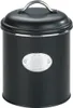 A black storage container with a silver label on a white background. Anteprima dell’immagine prodotto