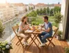 3-teiliges Balkonmöbel-Set aus Akazienholz, klappbar Produktbild-Vorschau 14