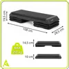ACTIGET Pedana a 3 livelli per aerobica e fitness - nera Anteprima dell’immagine prodotto 5