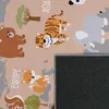 Kinderteppich waschmaschinenwaschbar Tier‑Weltkarten‑Muster Produktbild-Vorschau 5
